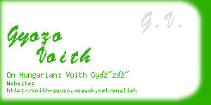gyozo voith business card